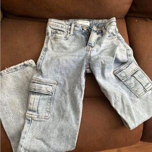 Flying Monkey Light Blue Kids Cargo Jeans
